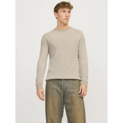 блуза,мъжки,пуловери,jack,&,jones,globe,sweater,oatmeal,(beige)