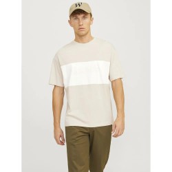 тениска,мъжки,тениски,jack,&,jones,legacy,blocking,short,sleeve,t,shirt,moonbeam,blocking,(beige)