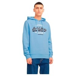 суичър,мъжки,пуловери,jack,&,jones,logo,2,col,hoodie,chambray,blue,melange,(blue)