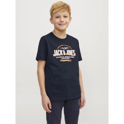 тениска,детски,тениски,jack,&,jones,logo,2col,mni,short,sleeve,t,shirt,navy,blazer,white,marmelade,(blue)