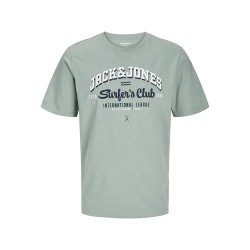 тениска,мъжки,тениски,jack,&,jones,logo,plus,short,sleeve,t,shirt,iceberg,green,melange,(green)
