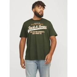 тениска,мъжки,тениски,jack,&,jones,logo,plus,short,sleeve,t,shirt,kombu,green,(green)