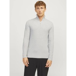блуза,мъжки,пуловери,jack,&,jones,perfect,half,zip,sweater,light,grey,melange,(grey)