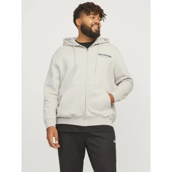 блуза,мъжки,пуловери,jack,&,jones,vesterbro,plus,full,zip,sweatshirt,white