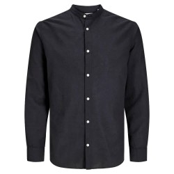 риза,с,дълъг,ръкав,мъжки,ризи,jack,&,jones,breeze,band,sn,plus,long,sleeve,shirt,black,(black)