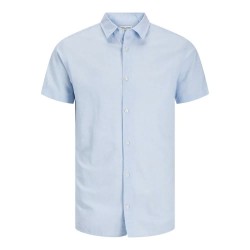 риза,с,къс,ръкав,мъжки,ризи,jack,&,jones,breeze,sn,plus,short,sleeve,shirt,chambray,blue,(blue)