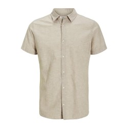риза,с,къс,ръкав,мъжки,ризи,jack,&,jones,breeze,sn,plus,short,sleeve,shirt,beige,(crockery)