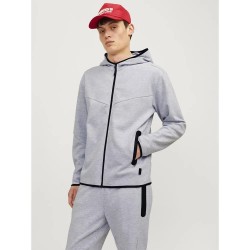 блуза,мъжки,пуловери,jack,&,jones,fusion,full,zip,sweatshirt,light,grey,melange,new,lgm,(grey)