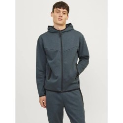 сако,мъжки,пуловери,jack,&,jones,fusion,full,zip,sweatshirt,navy,blazer,melangã‰,(blue)