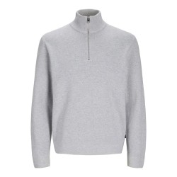 блуза,мъжки,пуловери,jack,&,jones,milano,stitch,half,zip,sweater,grey,(light,grey,melange)