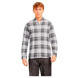 карирана,риза,мъжки,ризи,jack,&,jones,norris,flannel,long,sleeve,shirt,grey,(charcoal,gray,check)