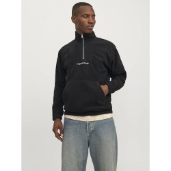 блуза,мъжки,пуловери,jack,&,jones,vesterbro,half,zip,sweatshirt,black