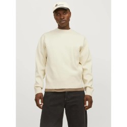 блуза,мъжки,пуловери,jack,&,jones,vesterbro,sweater,sea,salt,(beige)