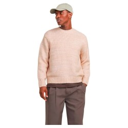блуза,мъжки,пуловери,jack,&,jones,winter,space,dye,sweater,pumice,stone,(beige)
