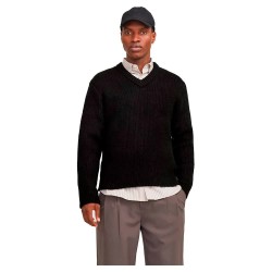 блуза,мъжки,пуловери,jack,&,jones,winter,v,neck,sweater,black