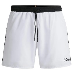 Бански гащета BOSS Starfish 10259586 swimming shorts - White (White) бански,гащета,мъжки,бански,костюми,boss,starfish,10259586,swimming,shorts,white,(white)