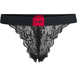 дамско,бельо,дамски,бикини,и,танкини,hugo,rl,lace,thong,black,(black)