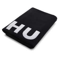 хавлиена,кърпа,хавлии,hugo,stacked,logo,towel,black