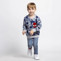 блуза,детски,блузи,spiderman,cotton,brushed,sweatshirt,grey,(gray)
