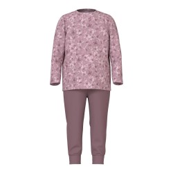 пижама,детски,пижами,name,it,flower,mini,long,sleeve,pyjama,pink,(mauve,shadows)