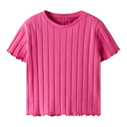 тениска,детски,тениски,name,it,noralina,crop,short,sleeve,t,shirt,carmine,rose,(pink)