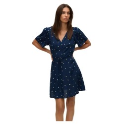 сако,дамски,поли,и,рокли,vero,moda,alba,short,sleeve,short,dress,navy,blazer,lemons,(blue)