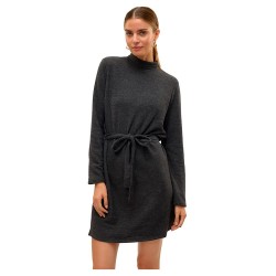 рокля,дамски,поли,и,рокли,vero,moda,bella,long,sleeve,dress,black,melange,(black)