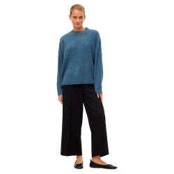 блуза,дамски,пуловери,дамски,плетени,дрехи,vero,moda,boom,sweater,china,blue,melange,(blue)