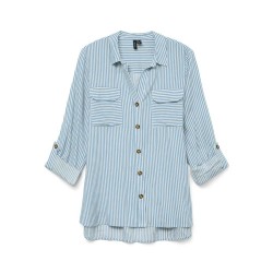 риза,с,дълъг,ръкав,дамски,блузи,дамски,ризи,vero,moda,bumpy,long,sleeve,shirt,airy,blue,snow,white,(blue)
