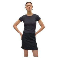 тениска,дамски,тениски,vero,moda,chloe,short,sleeve,t,shirt,asphalt,(black)