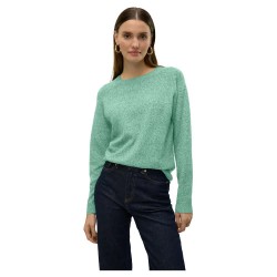 блуза,дамски,пуловери,дамски,плетени,дрехи,vero,moda,doffy,sweater,birds,egg,green,melange,(green)