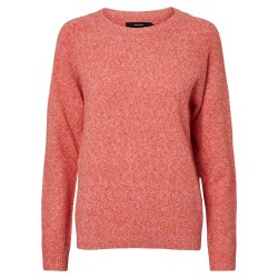 блуза,дамски,пуловери,дамски,плетени,дрехи,vero,moda,doffy,sweater,high,risk,red,melange,(red)