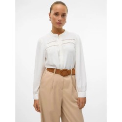 риза,с,дълъг,ръкав,дамски,блузи,дамски,ризи,vero,moda,emma,lace,long,sleeve,shirt,snow,white,(white)
