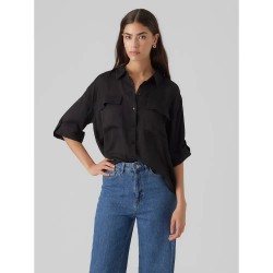 дамски,блузи,дамски,ризи,vero,moda,fabiana,3,4,sleeve,shirt,black