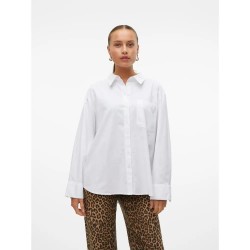 риза,с,дълъг,ръкав,дамски,блузи,дамски,ризи,vero,moda,ida,oxford,long,sleeve,shirt,white,(bright,white)