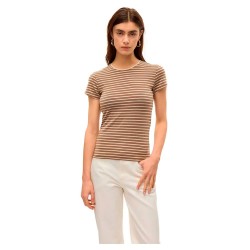 тениска,дамски,тениски,vero,moda,ines,fiona,short,sleeve,t,shirt,otter,birch,(brown)
