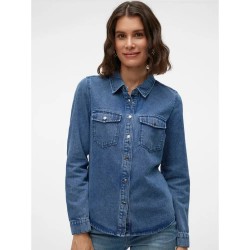 риза,с,дълъг,ръкав,дамски,блузи,дамски,ризи,vero,moda,jennie,long,sleeve,shirt,blue,(medium,blue,denim)