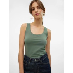 тениска,дамски,тениски,vero,moda,lulu,sleeveless,t,shirt,laurel,wreath,(green)