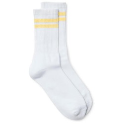 чорапи,дамски,чорапи,vero,moda,mel,stripe,sporty,socks,white,(snow,white,pale,banana)