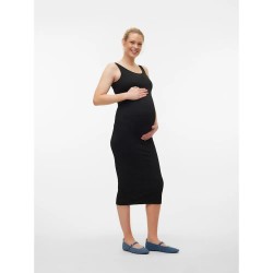 рокля,дамски,поли,и,рокли,vero,moda,misa,seamless,maternity,sleeveless,midi,dress,black