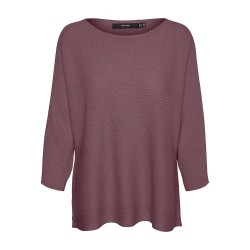 блуза,дамски,пуловери,дамски,плетени,дрехи,vero,moda,nora,3,4,sweater,brown,(rose,brown)
