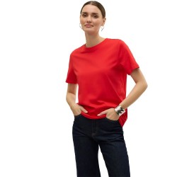 тениска,дамски,тениски,vero,moda,paulina,short,sleeve,t,shirt,high,risk,red,(red)