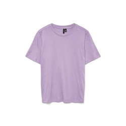 тениска,дамски,тениски,vero,moda,paulina,short,sleeve,t,shirt,orchid,bloom,(purple)