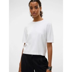 блуза,дамски,пуловери,дамски,плетени,дрехи,vero,moda,silje,2,4,oversize,short,sleeve,sweater,bright,white,(white)