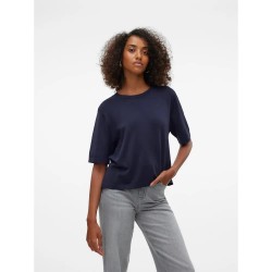 блуза,дамски,пуловери,дамски,плетени,дрехи,vero,moda,silje,2,4,oversize,short,sleeve,sweater,salute,(blue)