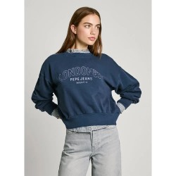 блуза,дамски,блузи,pepe,jeans,fiorelina,sweatshirt,blue