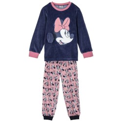 Пижама Disney Fleece applications minnie long sleeve pyjama - Blue / Pink (Dark Blue) пижама,детски,пижами,disney,fleece,applications,minnie,long,sleeve,pyjama,blue,pink,(dark,blue)