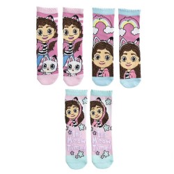 Чорапи Universal studios Gabby´s dollhouse socks 3 pairs - Pink (Multicolor) чорапи,мъжки,чорапи,дамски,чорапи,universal,studios,gabby´s,dollhouse,socks,3,pairs,pink,(multicolor)