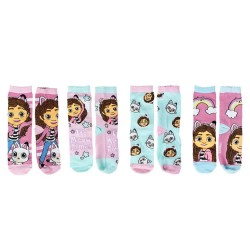 Чорапи Cerdá Gabby´s dollhouse socks 4 pairs - Pink (Multicolor) чорапи,мъжки,чорапи,дамски,чорапи,cerdá,gabby´s,dollhouse,socks,4,pairs,pink,(multicolor)