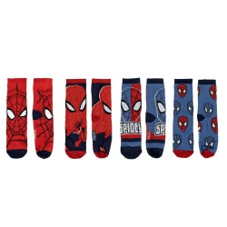 Чорапи Spiderman Spiderman socks 4 pairs - Red / Blue (Multicolor) чорапи,мъжки,чорапи,дамски,чорапи,spiderman,spiderman,socks,4,pairs,red,blue,(multicolor)
